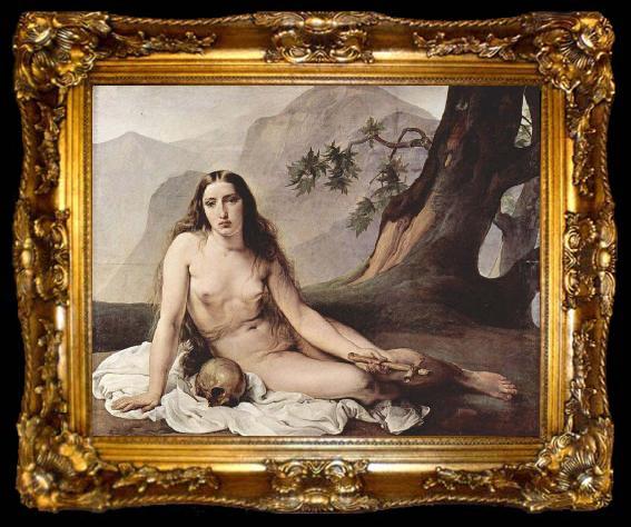 framed  Francesco Hayez The Penitent Mary Magdalene, ta009-2
